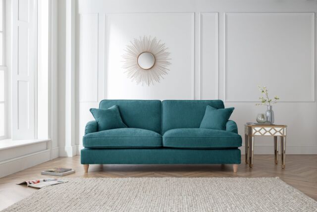 The Great Sofa Company Orla 3 Seater Sofa Manhattan Navy in Emerald - image 1