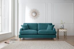 The Great Sofa Company Orla 3 Seater Sofa Manhattan Navy in Emerald - thumbnail 1
