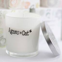 Serenityy Agnes + Cat Fresh Citrus Soy Votive Candle - 200g in White - thumbnail 2