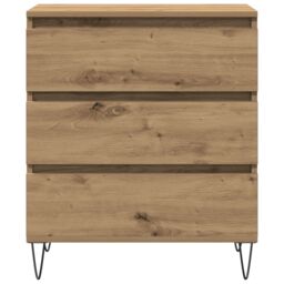 Berkfield Home Sideboard with Drawers Artisan Oak 60x35x70 cm Engineered Wood in Brown - Size: 60 x 35 x 70 cm - thumbnail 6