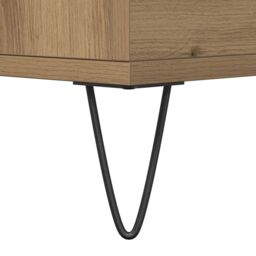 Berkfield Home Sideboard with Drawers Artisan Oak 60x35x70 cm Engineered Wood in Brown - Size: 60 x 35 x 70 cm - thumbnail 9