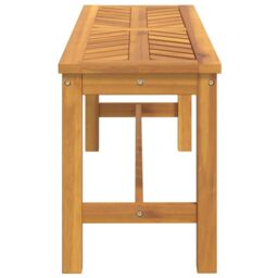 Berkfield Home Garden Bench 110 cm Solid Wood Acacia in Brown - thumbnail 4