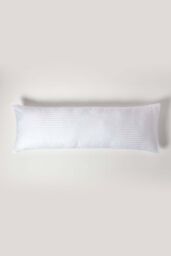 Homescapes Egyptian Cotton Ultrasoft Body Pillowcase 330 TC in White - thumbnail 1