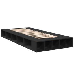 Berkfield Home Bed Frame without Mattress Black 100x200 cm - thumbnail 3