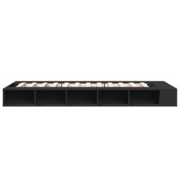 Berkfield Home Bed Frame without Mattress Black 100x200 cm - thumbnail 5