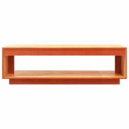 Berkfield Home Beautiful Coffee Table Wax Brown 110x50x33.5 cm Solid Wood Pine - thumbnail 5
