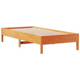 Berkfield Home Bookcase Bed without Mattress Wax Brown 100x200 cm Solid Wood Pine - thumbnail 8
