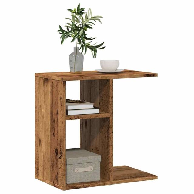 Berkfield Home Side Table Old Wood 50x30x50 cm Engineered Wood in Brown - Size: 50 x 30 x 50 cm - image 1