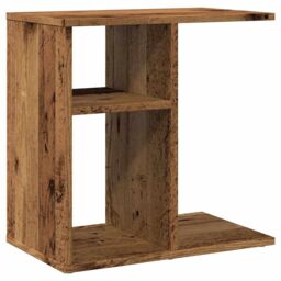 Berkfield Home Side Table Old Wood 50x30x50 cm Engineered Wood in Brown - Size: 50 x 30 x 50 cm - thumbnail 2