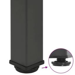 Berkfield Home Coffee Table Legs 4 pcs Anthracite 72-74 cm Steel in Dark Grey - thumbnail 9