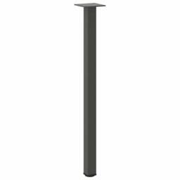 Berkfield Home Coffee Table Legs 4 pcs Anthracite 72-74 cm Steel in Dark Grey - thumbnail 4