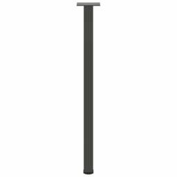 Berkfield Home Coffee Table Legs 4 pcs Anthracite 72-74 cm Steel in Dark Grey - thumbnail 5