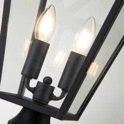 Netlighting Hinkley Alford Place Outdoor Pedestal Light Museum Black IP44 - thumbnail 2