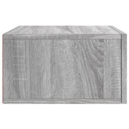 Berkfield Home Decorative Wall-mounted Bedside Cabinet Grey Sonoma 35x35x20 cm - Size: 35 x 35 x 20 cm - thumbnail 7
