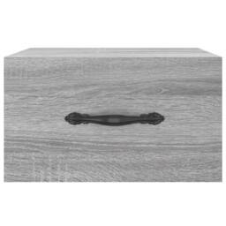 Berkfield Home Decorative Wall-mounted Bedside Cabinet Grey Sonoma 35x35x20 cm - Size: 35 x 35 x 20 cm - thumbnail 5