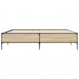 Berkfield Home Bed Frame without Mattress Sonoma Oak 180x200 cm Super King in Brown - thumbnail 4