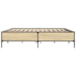 Berkfield Home Bed Frame without Mattress Sonoma Oak 180x200 cm Super King in Brown - thumbnail 5