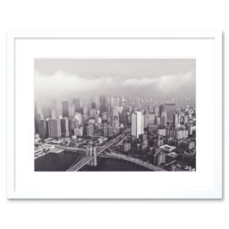 "Artery8 Wall Art Print Orrico New York City Cityscape Framed in White - Size: W7"" x H9""" - thumbnail 1