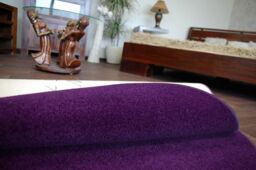 RugsX Round Eton Rug in Purple - Size: 133 cm diameter - thumbnail 5