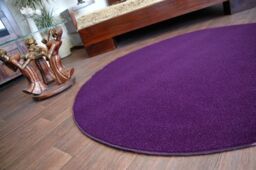 RugsX Round Eton Rug in Purple - Size: 133 cm diameter - thumbnail 3