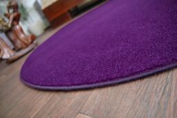RugsX Round Eton Rug in Purple - Size: 133 cm diameter - thumbnail 4