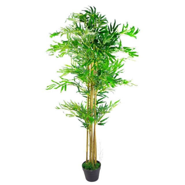Leaf 150cm Design UK Realistic Artificial Bamboo Plants / Trees in Green - image 1