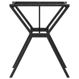 Berkfield Home Dining Table Legs Y-Frame 60x60x73 cm Cast Iron in Black - Size: 60 x 60 x 73 cm - thumbnail 5