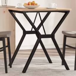Berkfield Home Dining Table Legs Y-Frame 60x60x73 cm Cast Iron in Black - Size: 60 x 60 x 73 cm - thumbnail 2
