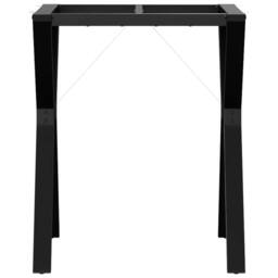Berkfield Home Dining Table Legs Y-Frame 60x60x73 cm Cast Iron in Black - Size: 60 x 60 x 73 cm - thumbnail 4
