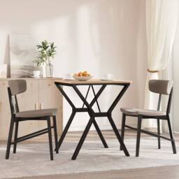 Berkfield Home Dining Table Legs Y-Frame 60x60x73 cm Cast Iron in Black - Size: 60 x 60 x 73 cm - thumbnail 3