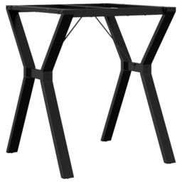 Berkfield Home Dining Table Legs Y-Frame 60x60x73 cm Cast Iron in Black - Size: 60 x 60 x 73 cm - thumbnail 1