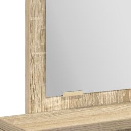 Berkfield Home Dressing Table with Drawers - Sonoma Oak, 50x41x140 cm in Beige - Size: 50 x 41 x 140 cm - thumbnail 9