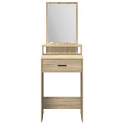 Berkfield Home Dressing Table with Drawers - Sonoma Oak, 50x41x140 cm in Beige - Size: 50 x 41 x 140 cm - thumbnail 5