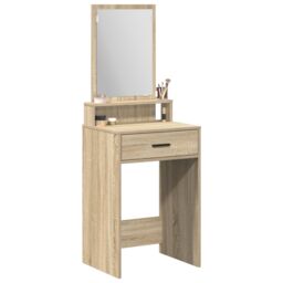 Berkfield Home Dressing Table with Drawers - Sonoma Oak, 50x41x140 cm in Beige - Size: 50 x 41 x 140 cm - thumbnail 3