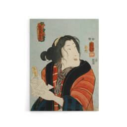 "Artery8 Courtesan Shiraito Vintage Japanese Kuniyoshi Canvas Wall Art - Size: W24"" x H32""" - thumbnail 1