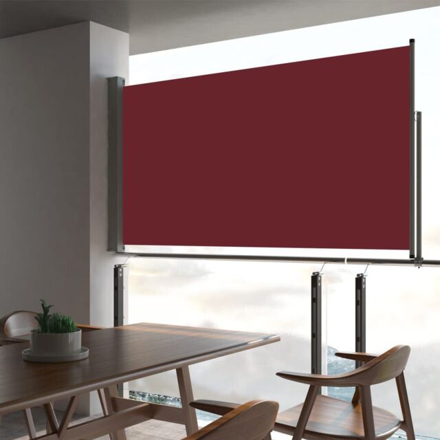 Berkfield Home Patio Retractable Side Awning 160x300 cm Red - image 1