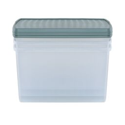 Wham Clip 3x 62L Rectangular Plastic Storage Boxes with Clip Lock Lids in Green - thumbnail 3