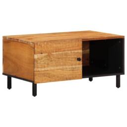 Berkfield Home Coffee Table 80x50x40 cm Solid Wood Acacia in Brown - Size: 80 x 50 x 40 cm - thumbnail 1