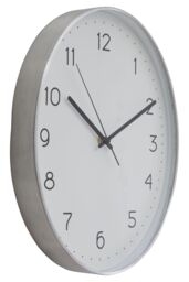Orsina Elko Oval Wall Clock in Silver - thumbnail 2