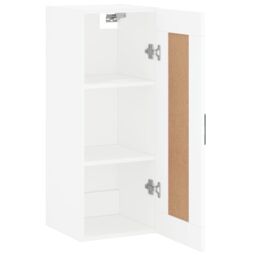 Berkfield Home Wall Mounted Cabinet White 34.5x34x90 cm Engineered Wood - thumbnail 6