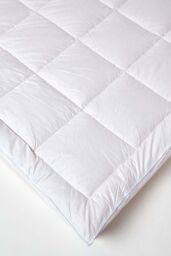 Homescapes Pure Mulberry Silk Blend Mattress Topper 700GSM in White - Size: King - thumbnail 3
