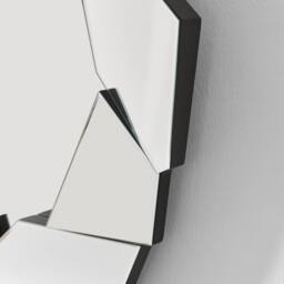 FurnitureboxUK Jewel Medium Abstract Round Wall Mirror in Clear - thumbnail 3