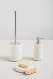 Orsina Pure Marble Off-White Lotion Dispenser in White - thumbnail 3