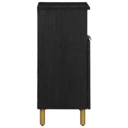 Berkfield Home Sideboard Black 60x33x75 cm Engineered Wood - Size: 60 x 33 x 75 cm - thumbnail 4