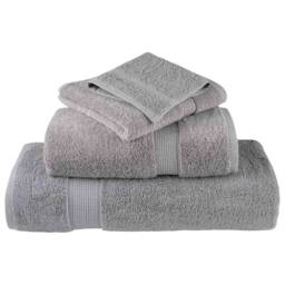 Berkfield Home 12 Piece Premium Towel Set SOLUND Grey 600 gsm - thumbnail 4