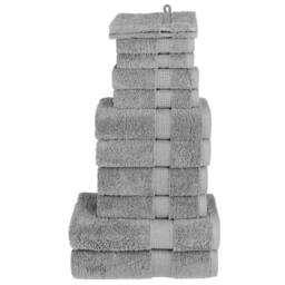 Berkfield Home 12 Piece Premium Towel Set SOLUND Grey 600 gsm - thumbnail 2