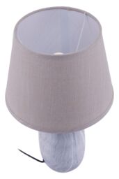 Orsina Elegant Ceramic Table Lamp, Contemporary Bed Table Lmap, Easily Maintained Lamp for Livingroom Table in Grey - thumbnail 4