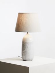 Orsina Elegant Ceramic Table Lamp, Contemporary Bed Table Lmap, Easily Maintained Lamp for Livingroom Table in Grey - thumbnail 6