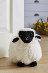 Ulster Weavers Finbar Sheep Animal Print 100% Cotton Shaped Doorstop in Natural