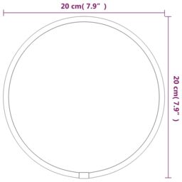Berkfield Home Wall Mirror Gold √ò 20 cm Round - thumbnail 6